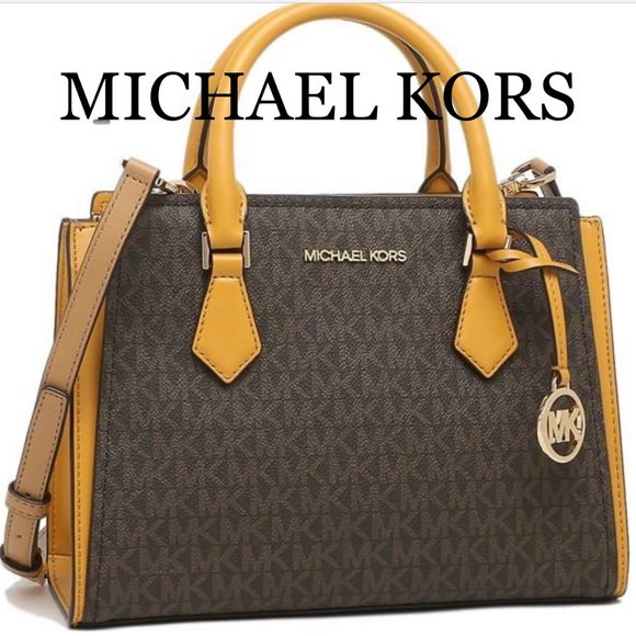 Michael Kors Handbags - MICHAEL KORS HOPE MEDIUM MESSENGER MARIGOLD